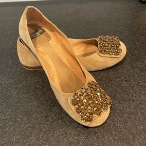 KATE SPADE CRYSTAL BALLERINA FLATS